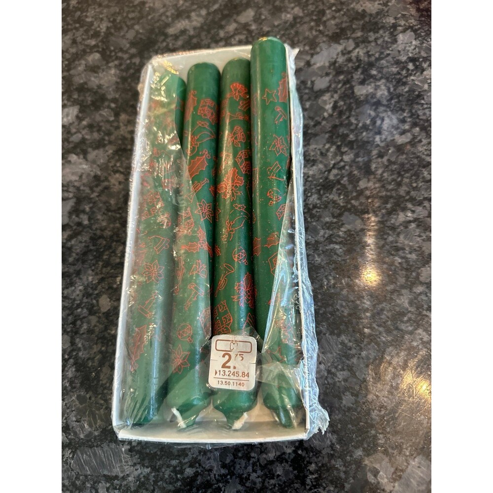 German 4 vintage tapered candles